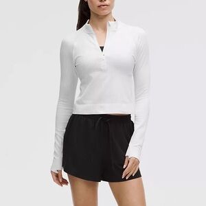 NWT. Lululemon Rest Less Cropped Half Zip